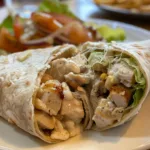 Chicken Caesar Wrap with Ground Chicken and Parmesan Cheese