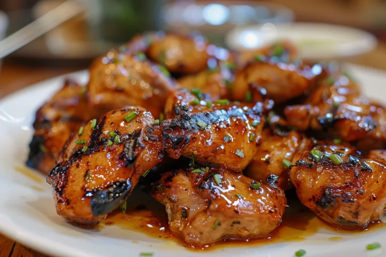 Honey Glazed Grilled Chicken Thighs