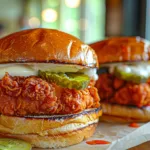 Nashville Hot Chicken Sandwiches for Dad
