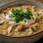 Healthy White Chicken Chili with Greek Yogurt