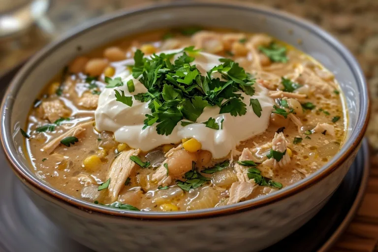 Healthy White Chicken Chili with Greek Yogurt