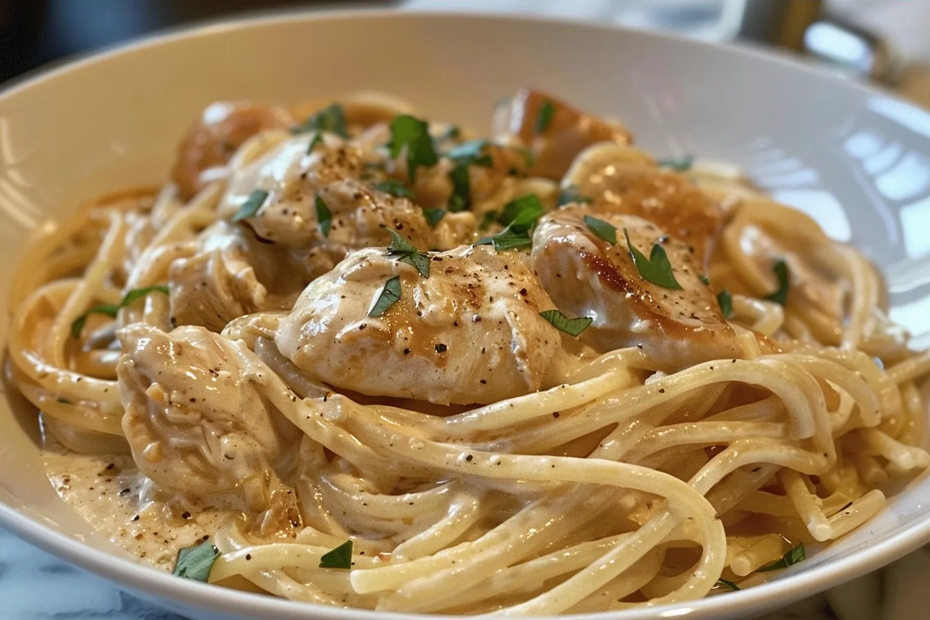 Creamy Marry Me Chicken Pasta on Garlic Parmesan Sauce