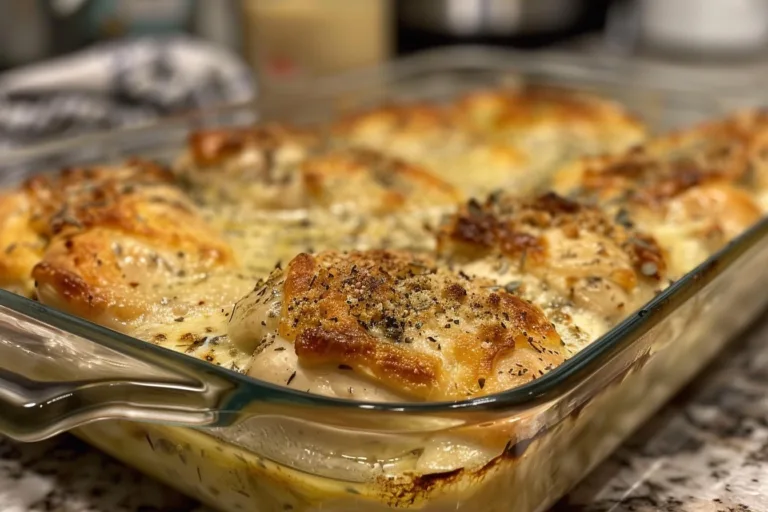 Garlic Parmesan Marry Me Chicken Bake