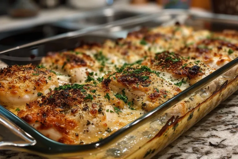 Garlic Herb Parmesan Chicken Bake
