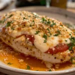 Cheesy Parmesan Stuffed Chicken Breast