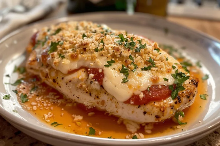 Cheesy Parmesan Stuffed Chicken Breast