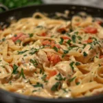 Creamy Crockpot Marry Me Chicken Pasta