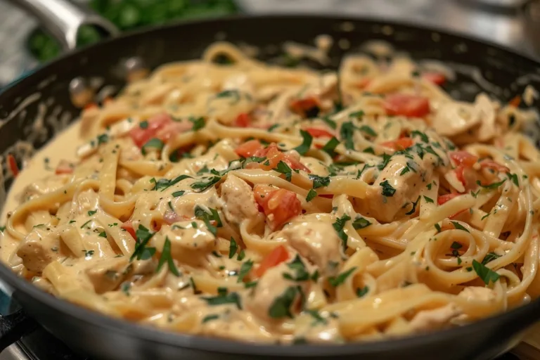 Creamy Crockpot Marry Me Chicken Pasta
