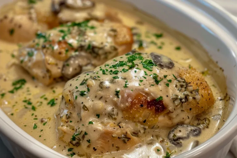 Slow Cooker Creamy Herb Chicken | A Flavorful One-Pan Dish