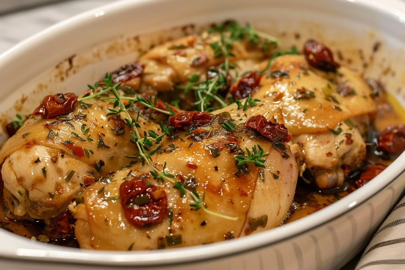 Crockpot Chicken with Sun Dried Tomatoes: Creamy Comfort Food
