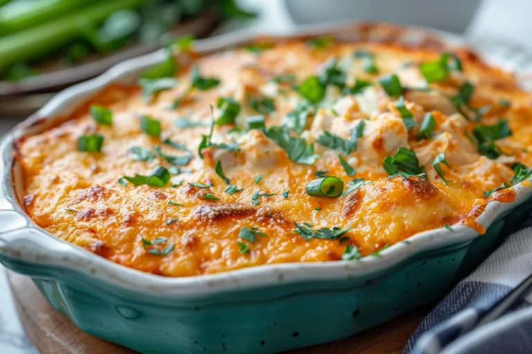 Keto Buffalo Chicken Dip with Cream Cheese