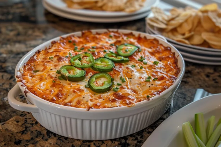 Buffalo Chicken Jalapeño Popper Dip Recipe