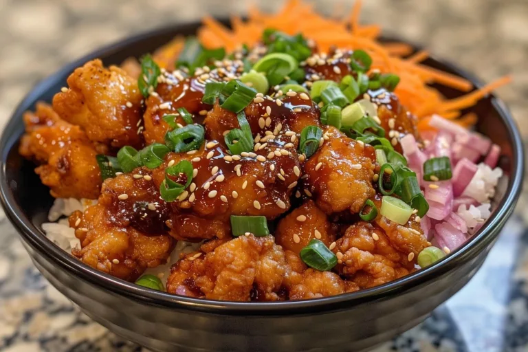 Crispy Hot Honey Chicken Bowl: Spicy-Sweet Comfort