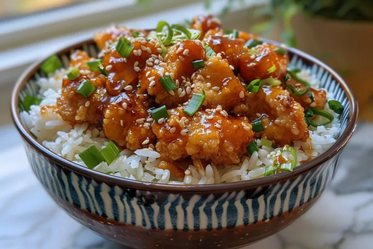 Hot Honey Chicken Rice Bowl