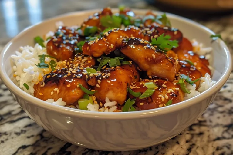 Garlic Hot Honey Chicken Bowl Recipe