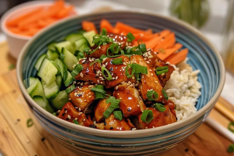 Hot Honey Chicken and Veggie Bowl