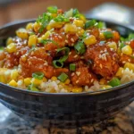 Hot Honey Chicken Street Corn Bowl: Sizzling Sweet & Spicy Delight