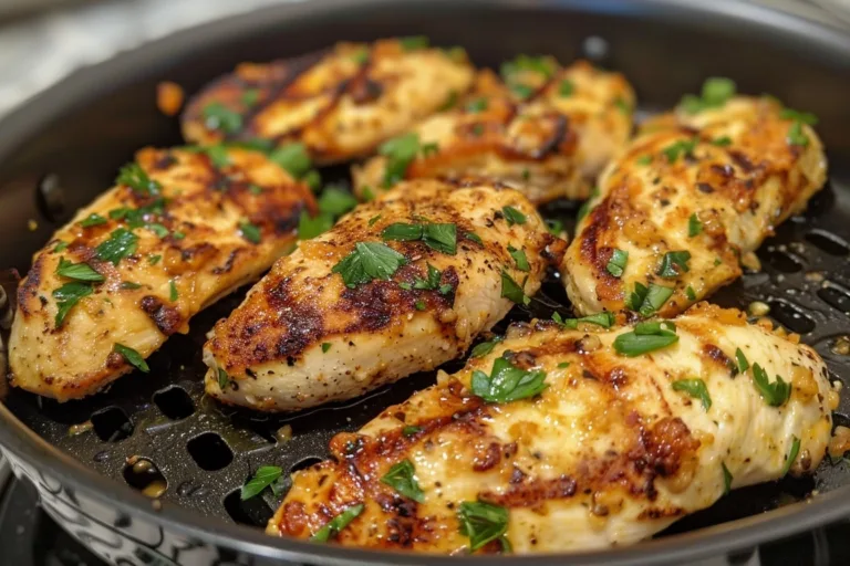 Garlic Parmesan Air Fryer Chicken Breast Recipe