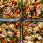 Meal Prep Chicken Pasta Salad Bowls for Quick, Healthy Eating