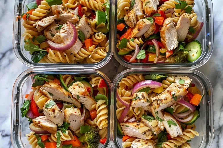 Meal Prep Chicken Pasta Salad Bowls for Quick, Healthy Eating
