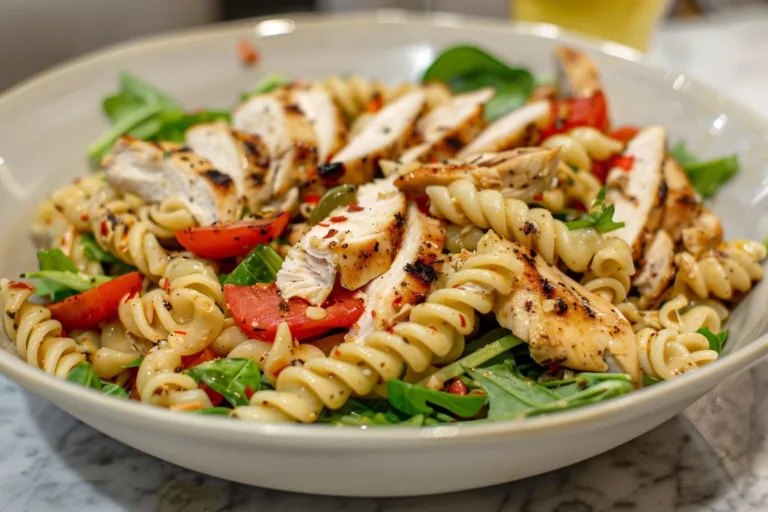 Healthy Greek Yogurt Chicken Pasta Salad | A Light Summer Delight