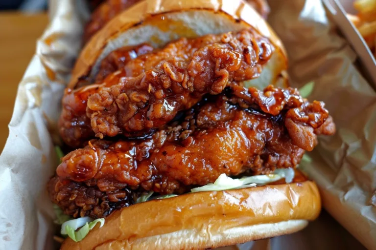Crispy Hot Honey Chicken Sandwiches Recipe
