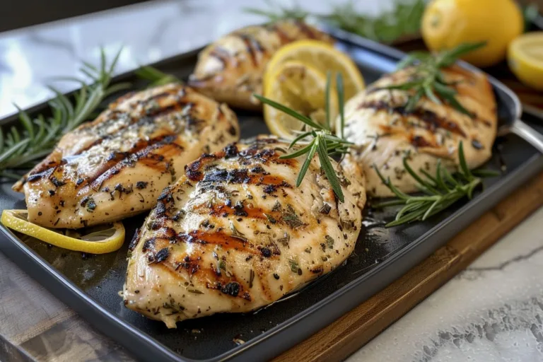 Grilled Lemon Herb Chicken Breasts
