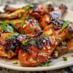 Sticky Honey Garlic Chicken Drumsticks: Crispy Baked Delight with Soy-Garlic Glaze
