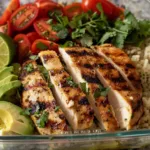 Healthy Cilantro Lime Chicken Meal Prep