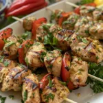 Garlic Parmesan Chicken Skewers Recipe for Flavorful Bites