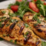 Greek Yogurt Marinated Chicken Breast with Herbs and Garlic