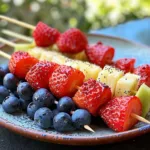 Red White and Blue Fruit Kabobs Recipe