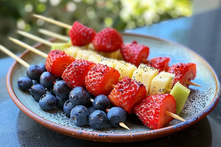 Red White and Blue Fruit Kabobs Recipe