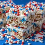 Patriotic Rice Krispie Treats Recipe | Star-Spangled Delight