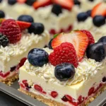 Patriotic Berry Cheesecake Bars Recipe