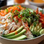 Healthy Avocado Crab Salad Bowl