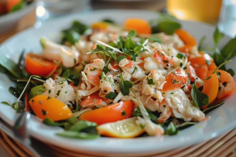 Fresh Crab Salad with Lemon Dressing