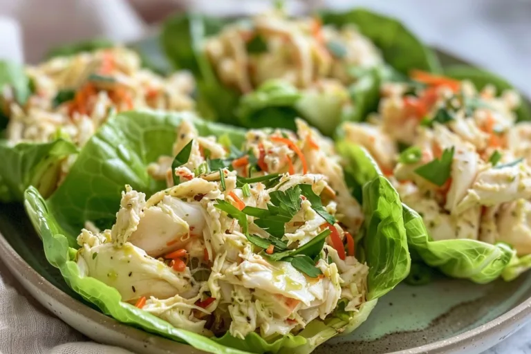 Low Carb Crab Salad Lettuce Wraps