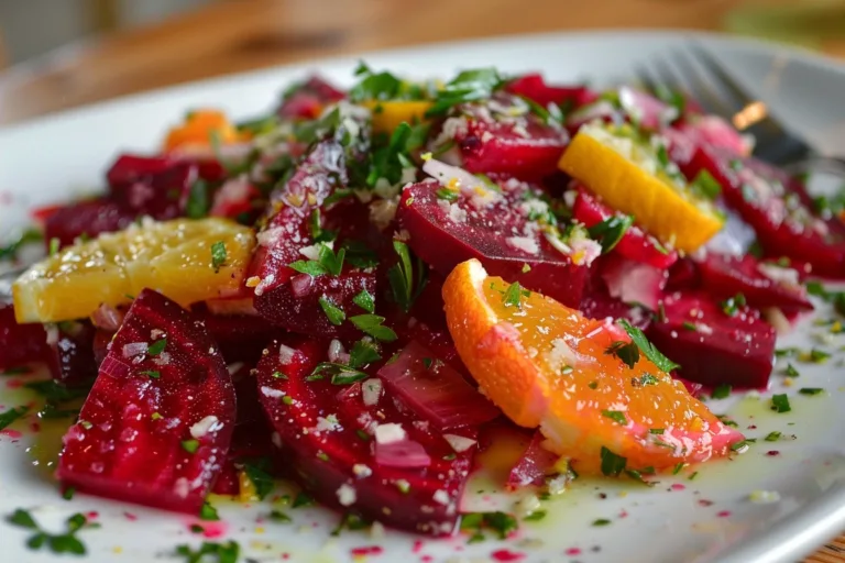 Citrus Beet Salad Recipe with Oranges and Mint