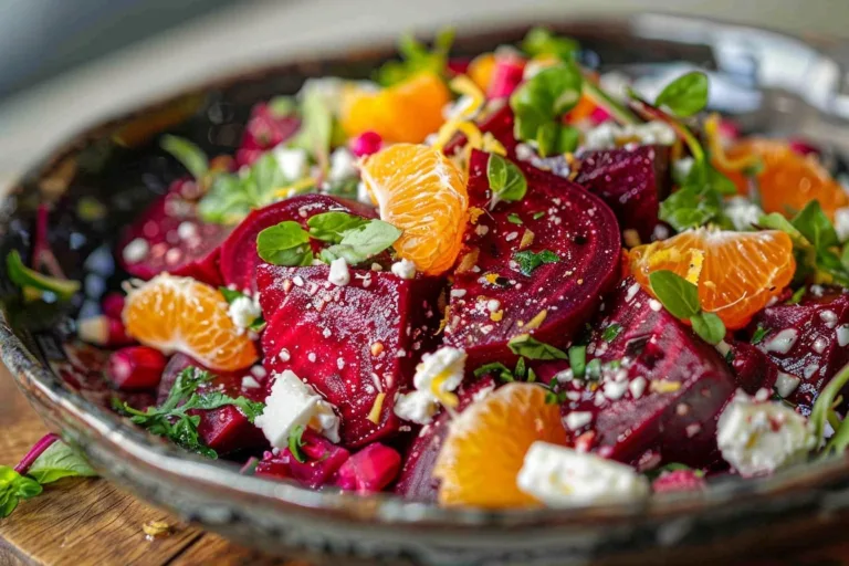 Beet Orange Feta Salad Recipe with Fresh Herbs