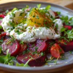 Beet Burrata Salad Recipe with Fresh Basil