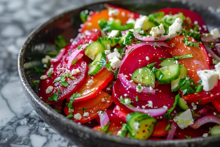 Beet Salad With Feta And Cucumbers: A Vibrant, Healthy Delight