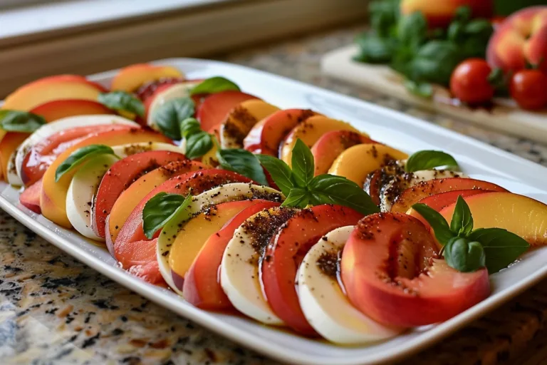 Peach Caprese Salad Recipe for Summer Refreshment