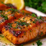 Honey Glazed Baked Salmon Fillets