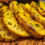 Garlic Herb Air Fryer Yellow Squash