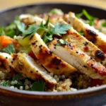 High Protein Chicken Quinoa Salad
