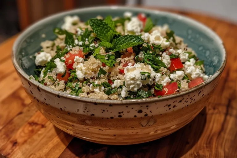 Cottage Cheese Quinoa Salad with Cucumber