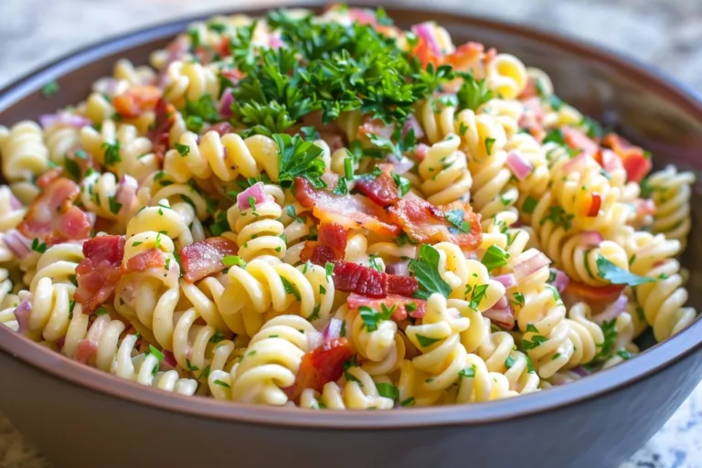 Ranch Pasta Salad with Bacon