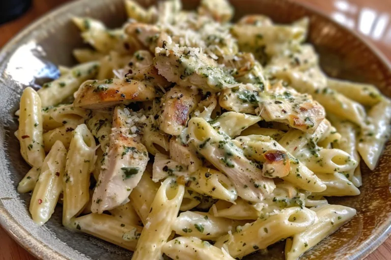 Creamy Chicken Pesto Pasta