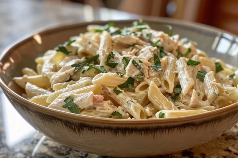 Creamy Leftover Chicken Pasta Salad Recipe